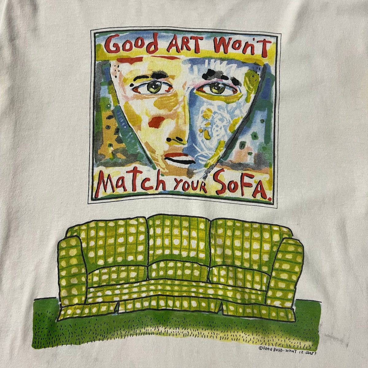 90s Your Head Goes Here Single Stitch Made in USA Distressed Vintage Tee XL