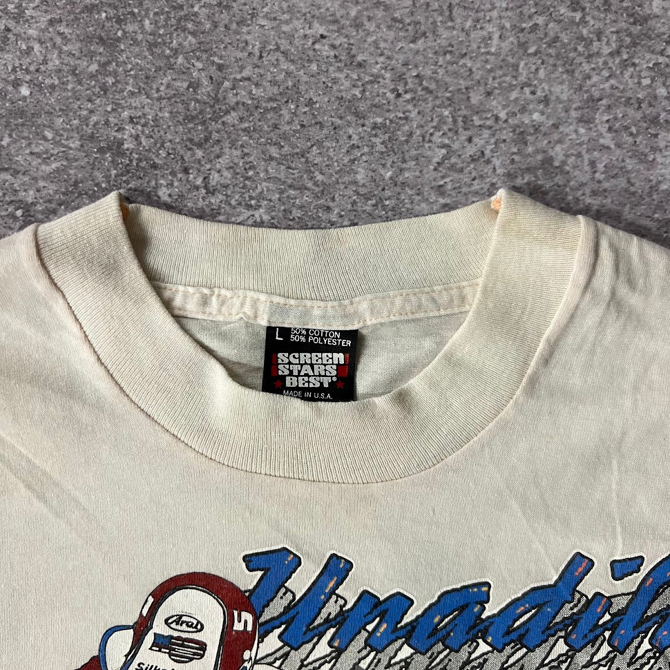 1989 Unadilla World Championship Motocross Screen Stars White Tee L