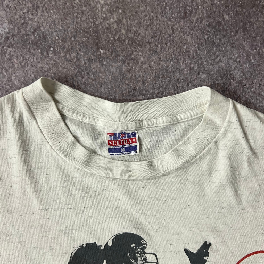 90s Buffalo Bills Trench Big Logo Single Stitch Tee M