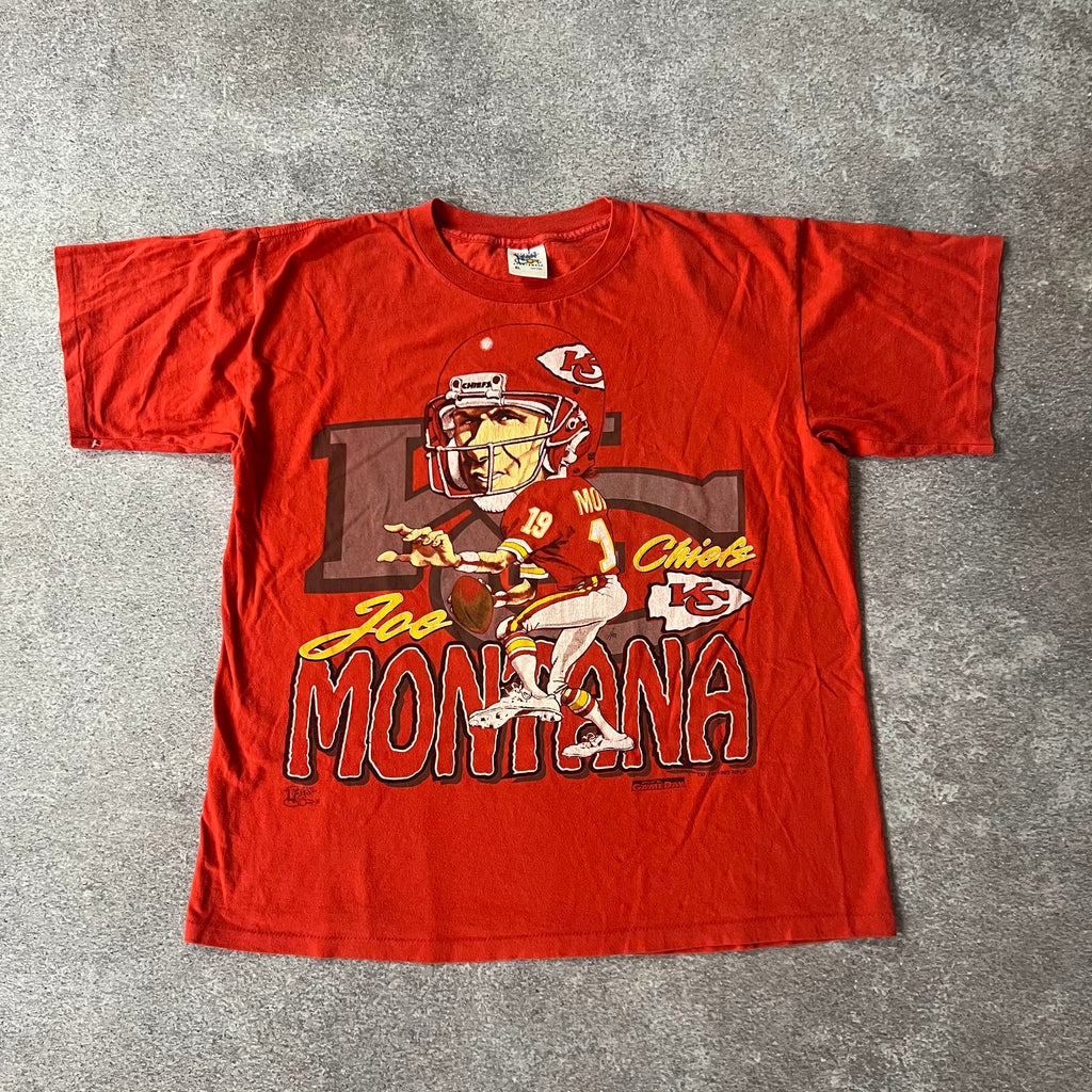 90s Kansas City Chiefs Official Fan Sportswear Big Logo Single Stitch Tee XL