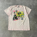 1990 Magic Mile at Du Quoin IL Motorsports Screen Stars Big Logo Pink Tee XL