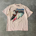 80s Unadilla World Championship Motocross Screen Stars Faded Pink Tee L