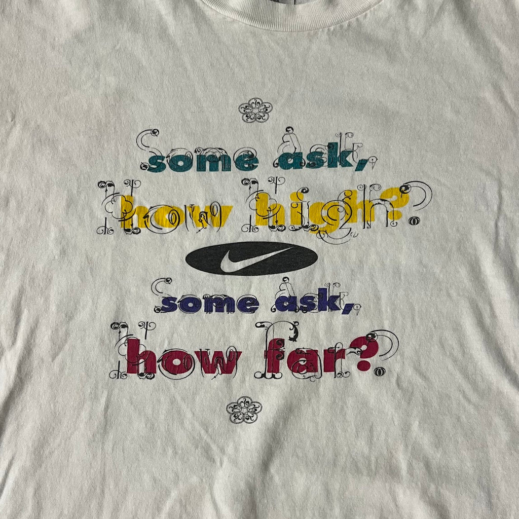 90s Nike Cracked Print Back Graphic Tee L