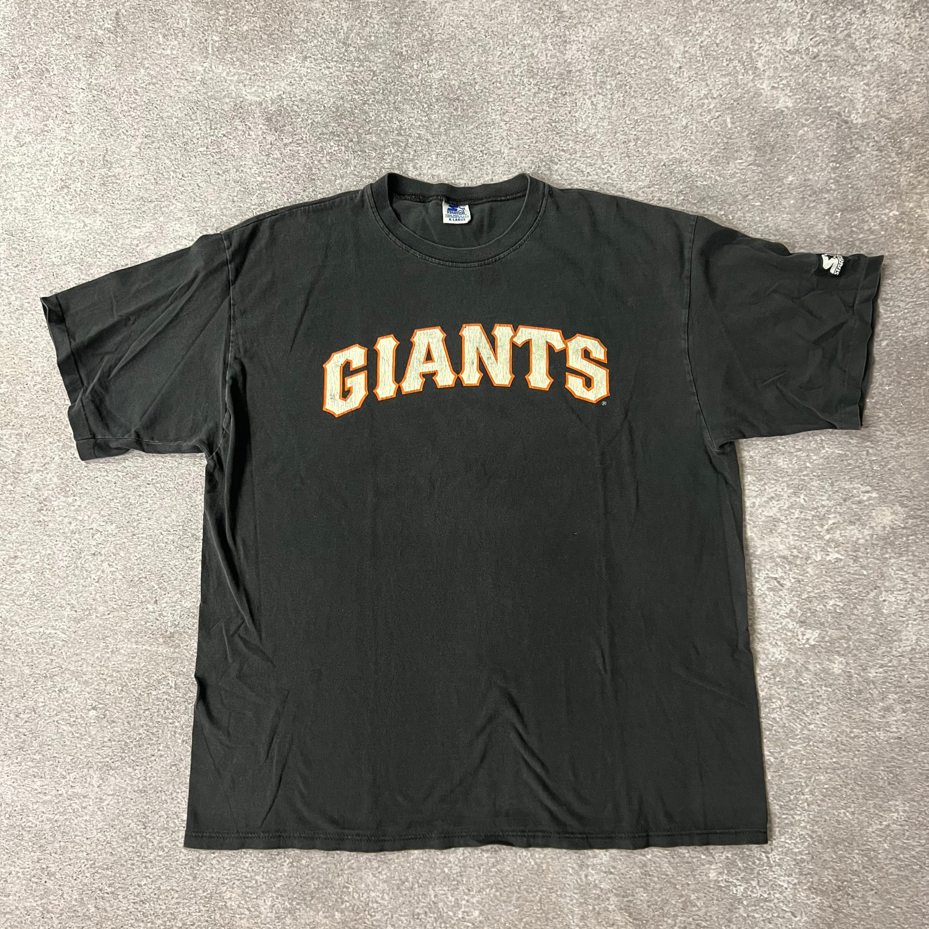 90s San Francisco Giants Starter Cracked Print Sun Faded Tee XL