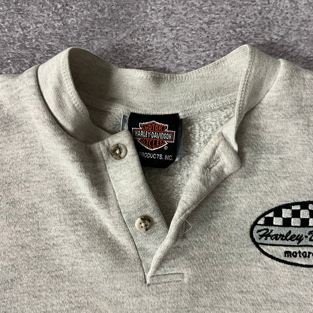 Y2K Harley Davidson Gray Crewneck M