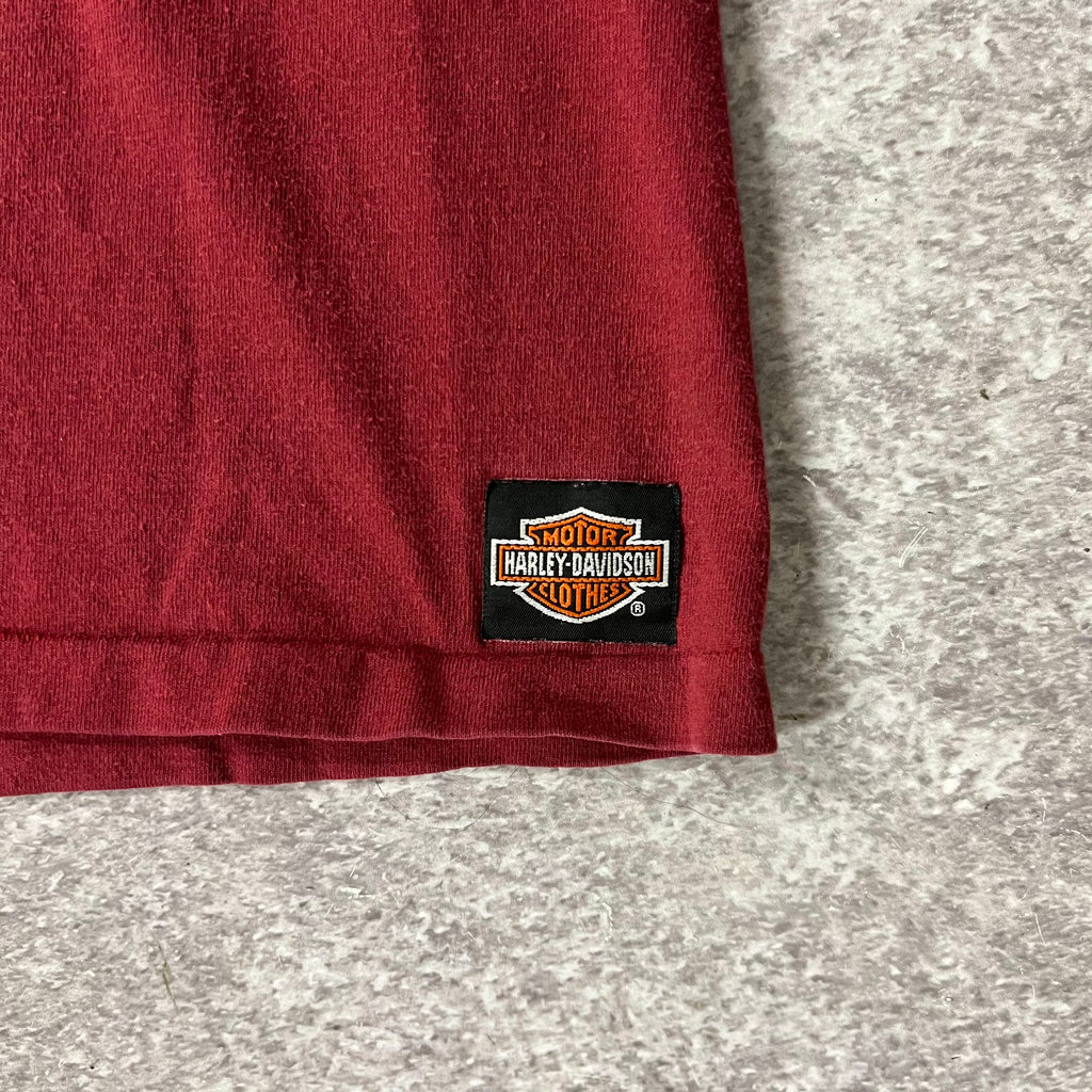 90s Holoubek Brand Charlotte, North Carolina Red Worn In Tee XL