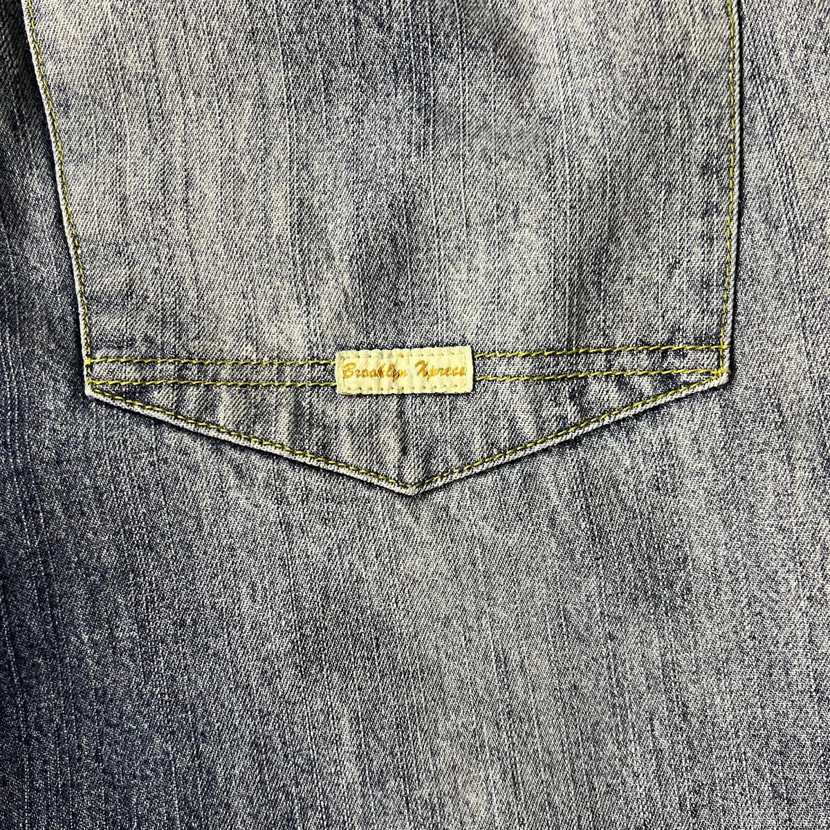 Y2K Brooklyn Xpress Faded Distressed Vintage Streetwear Jeans 38x32