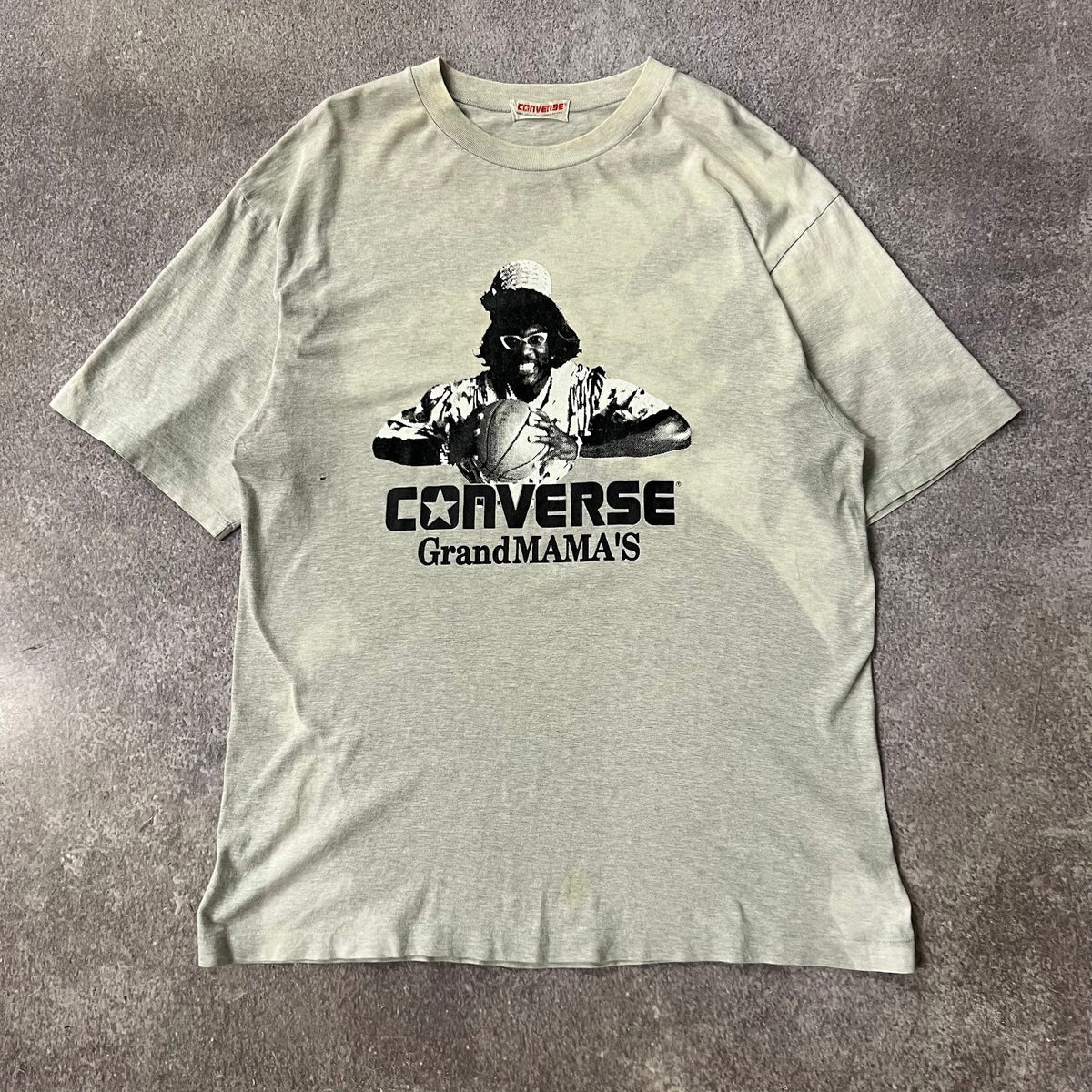 90s Converse Big Logo Sun Faded Single Stitch Made in USA Vintage Tee XL