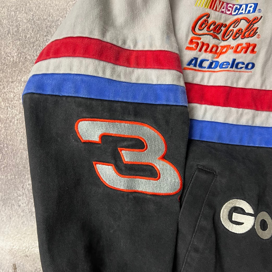 90s Dale Earnhardt NASCAR Chase Authentics Embroidered Puffer Jacket L