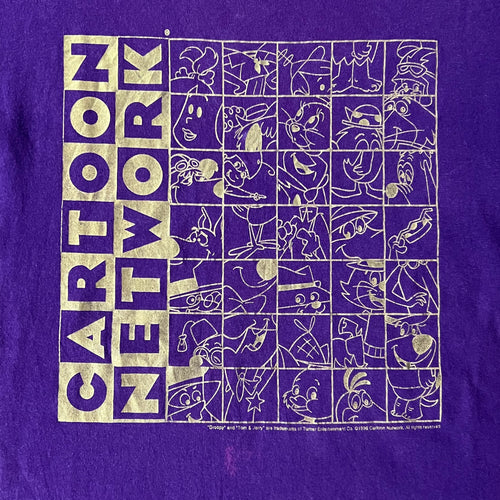 90s Jerzees Purple Big Logo Graphic Tee L