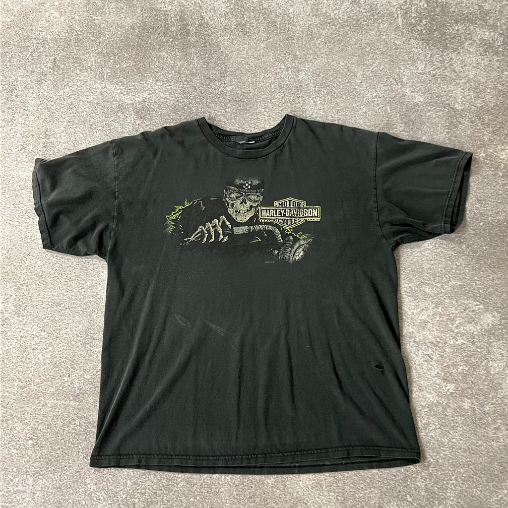 2010s Harley Davidson Playa Del Carmen, Mexico Distressed Tee L