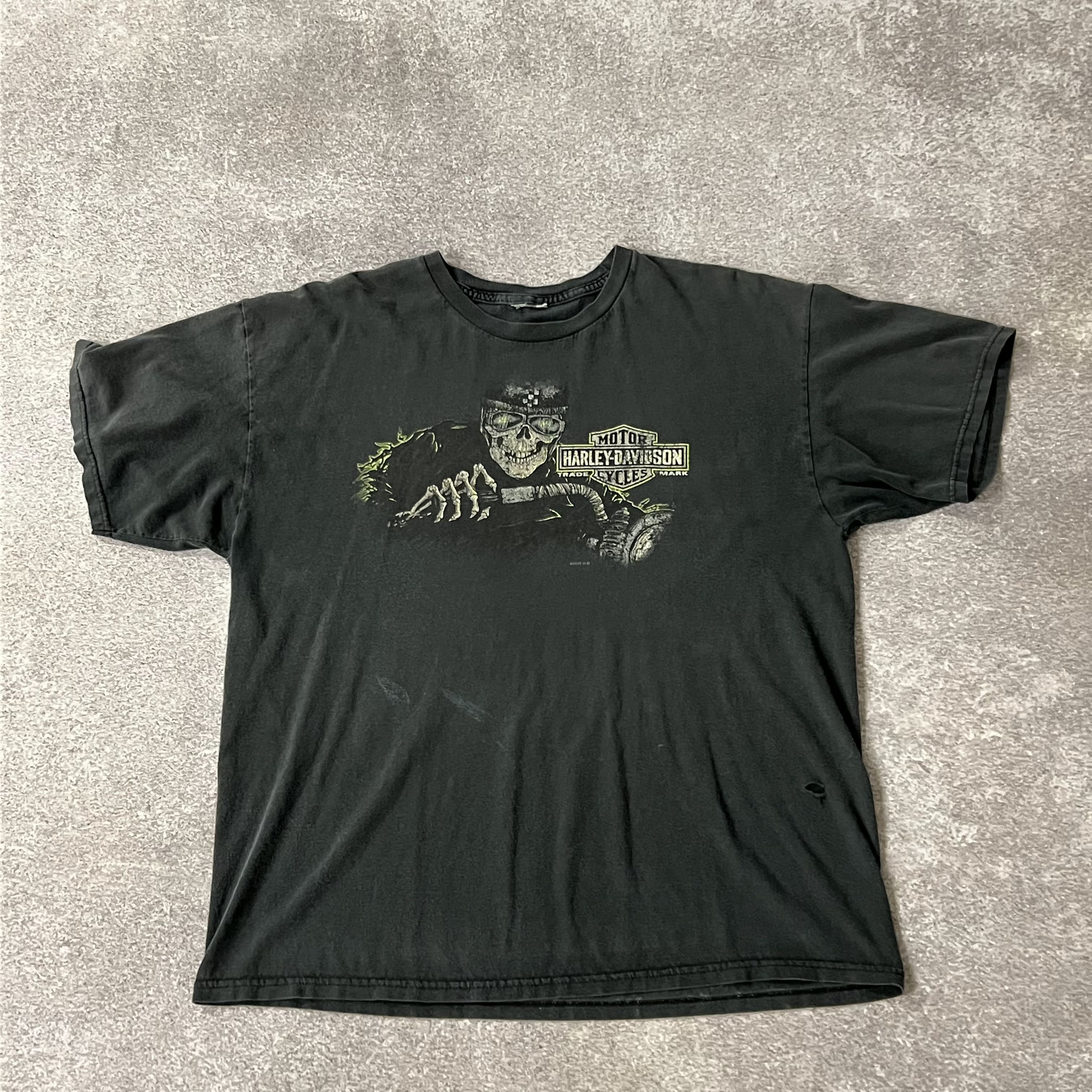 2010s Harley Davidson Playa Del Carmen, Mexico Distressed Tee L