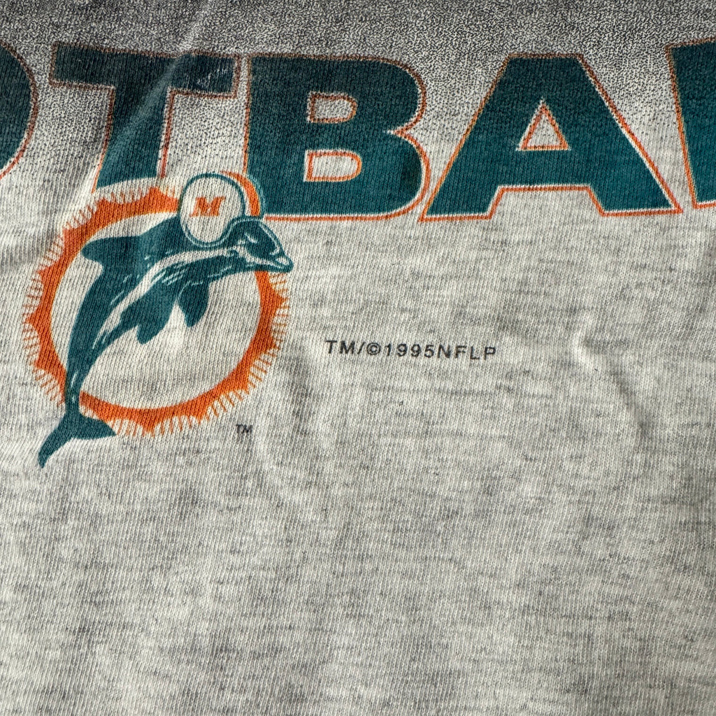 90s Miami Dolphins College Concepts Single Stitch Tee L
