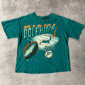 90s Miami Dolphins Magic Johnson T's Big Logo Tee XL