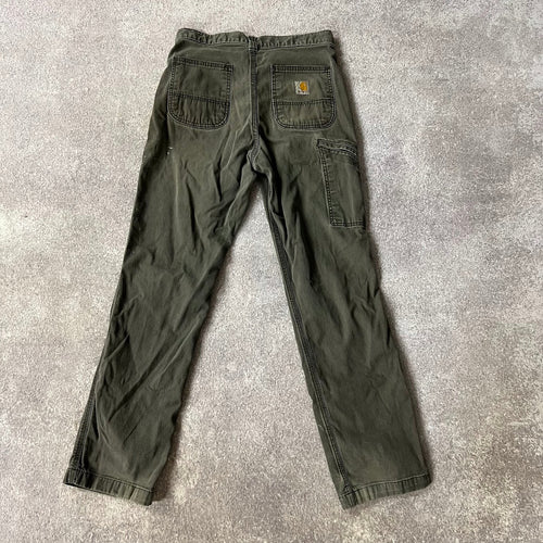 Modern Carhartt Workwear Sun Faded Relaxed Green Pants 30x32