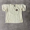 2010s Cancun, Mexico White Distressed Tee L