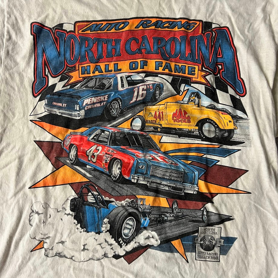 90s North Carolina Hall of Fame Fruit of the Loom Faded Vintage Tee L