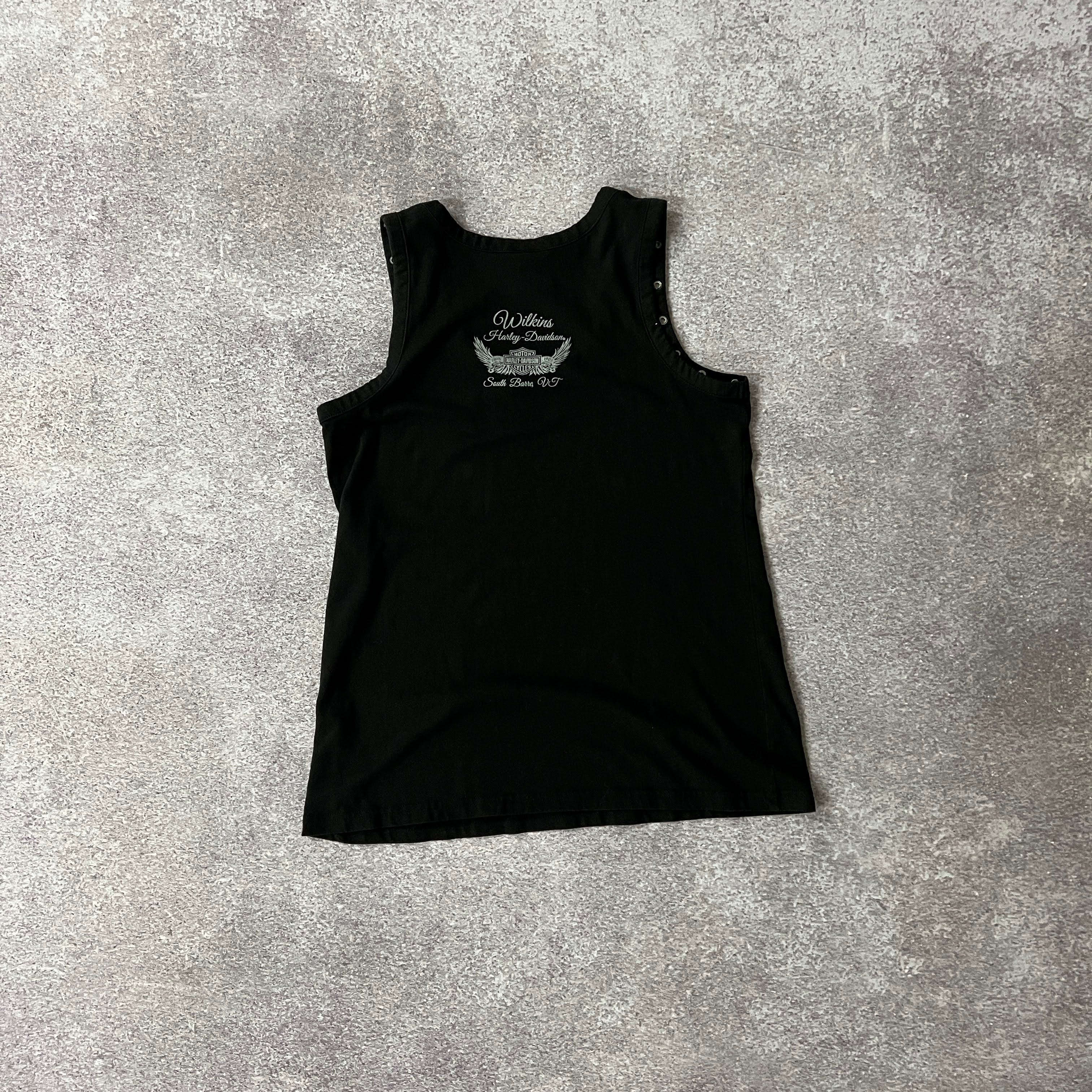 Y2K Harley Davidson Distressed Tank Top M