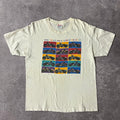 90s Hanes Cream Big Logo Tee L
