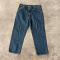Y2K Carhartt Loose Fit Blue Baggy Workwear Jeans 38W x 32L