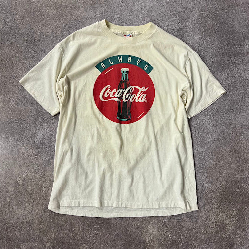90s Coca Cola Big Logo Single Stitch Made in USA Vintage Graphic Tee XL