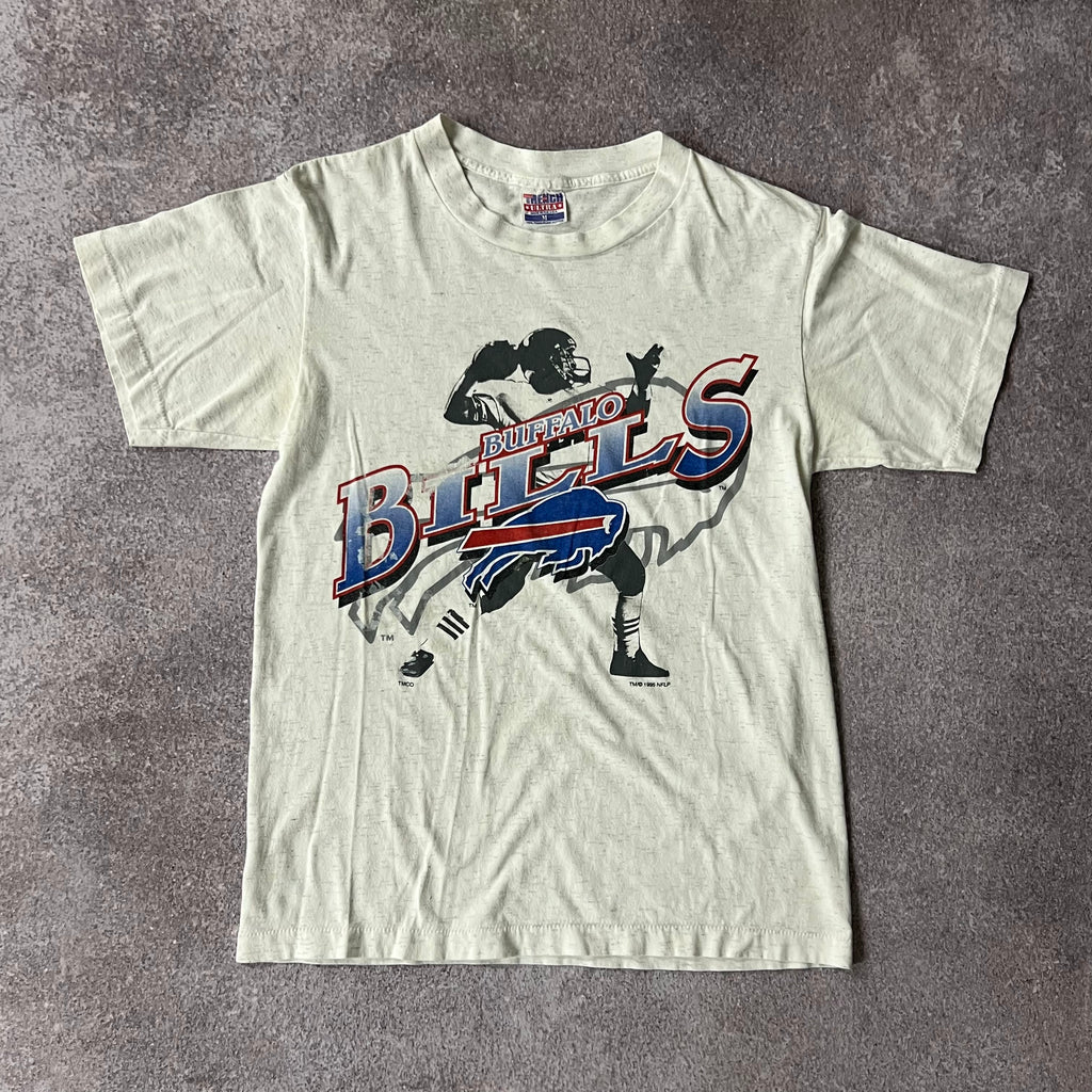90s Buffalo Bills Trench Big Logo Single Stitch Tee M