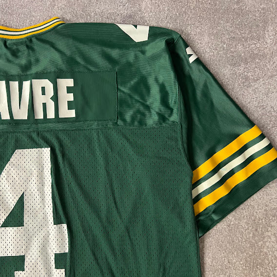 Y2K Brett Favre Green Bay Packers NFL Starter Cracked Print Jersey XL