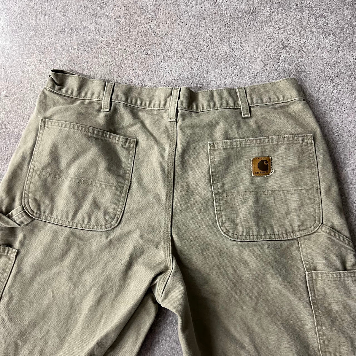 90s Carhartt Workwear Faded Regular Beige Vintage Pants 34x30