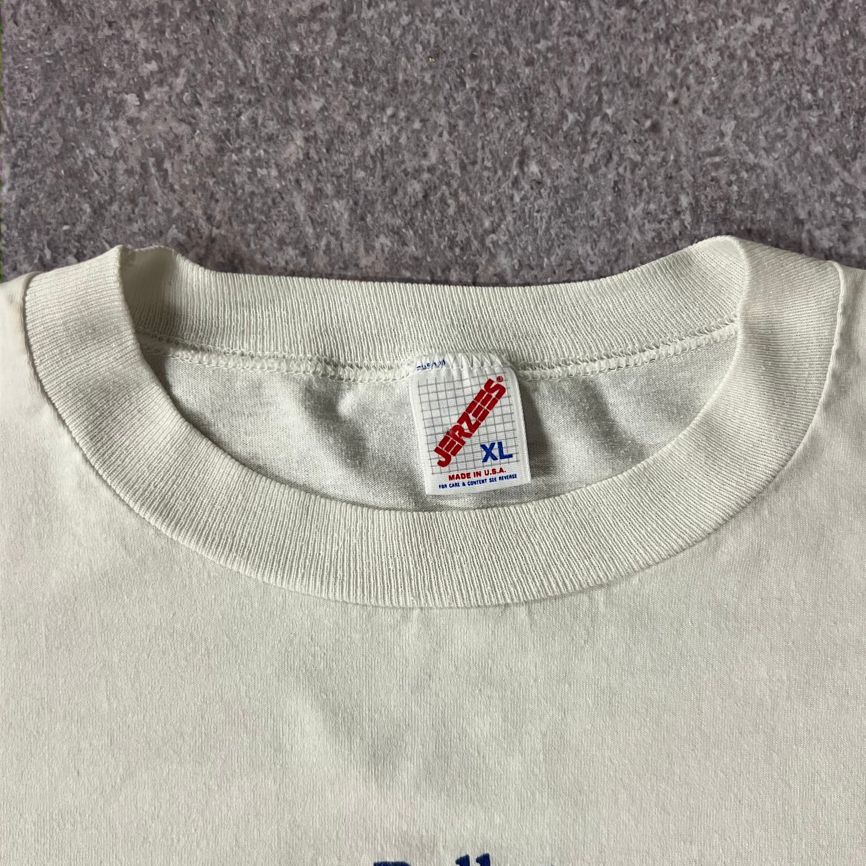 90s Cowboys vs Bills Jerzees Big Logo Tee XL