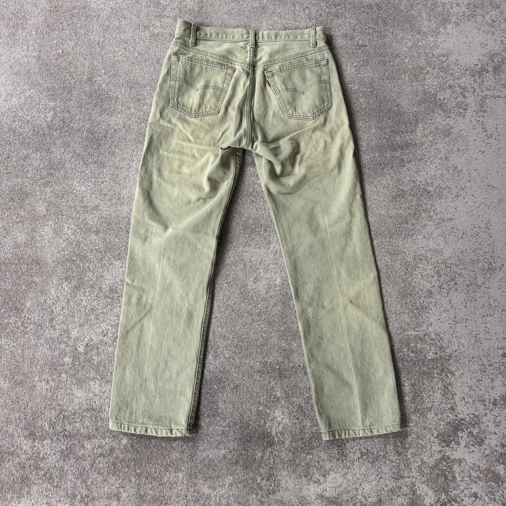 90s Levi's Gray Distressed Jeans 33W x 34L