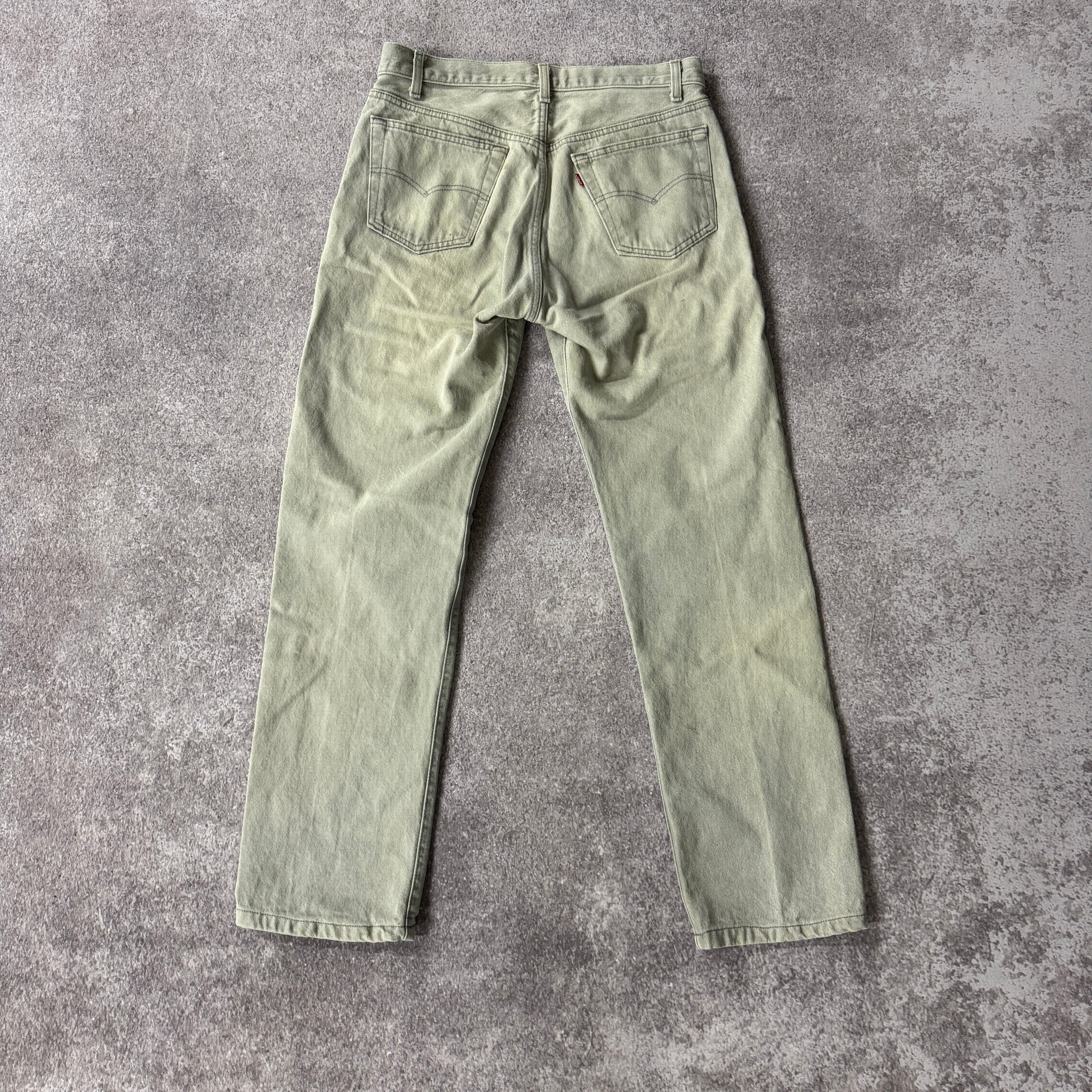 90s Levi's Gray Distressed Jeans 33W x 34L