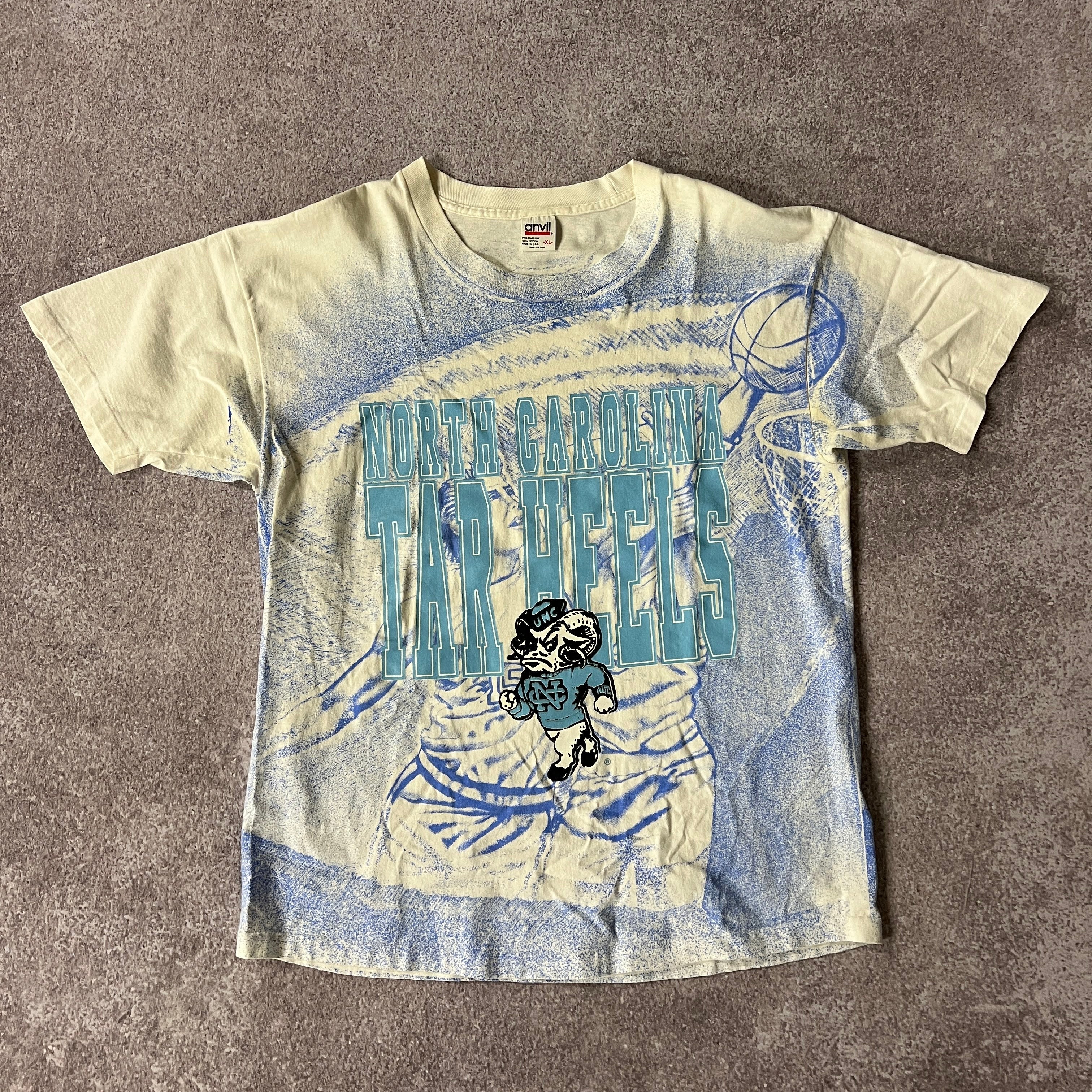 90s Anvil College Basketball Big Logo Tee XL