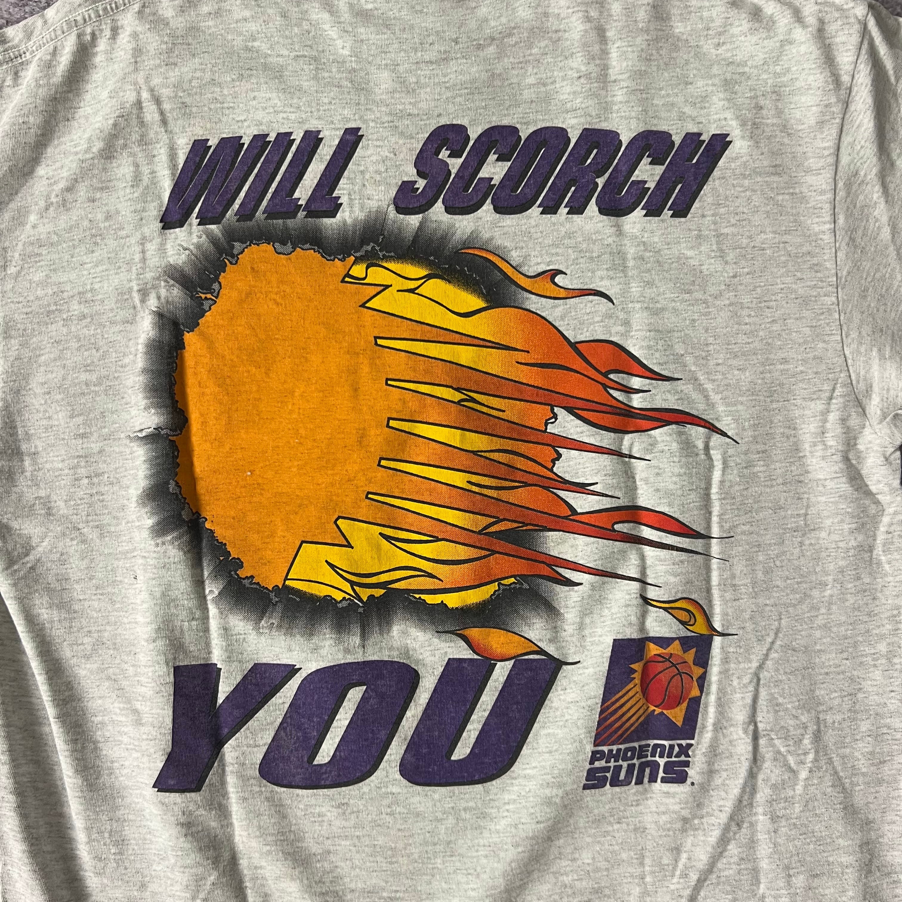 90s Phoenix Suns Nutmeg Mills Sun Faded Single Stitch Tee XL