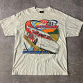 Y2K Whiteland Indiana Arizona Big Logo Faded Graphic Tee XL