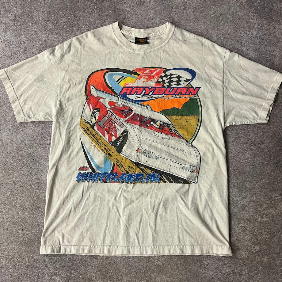 Y2K Whiteland Indiana Arizona Big Logo Faded Graphic Tee XL