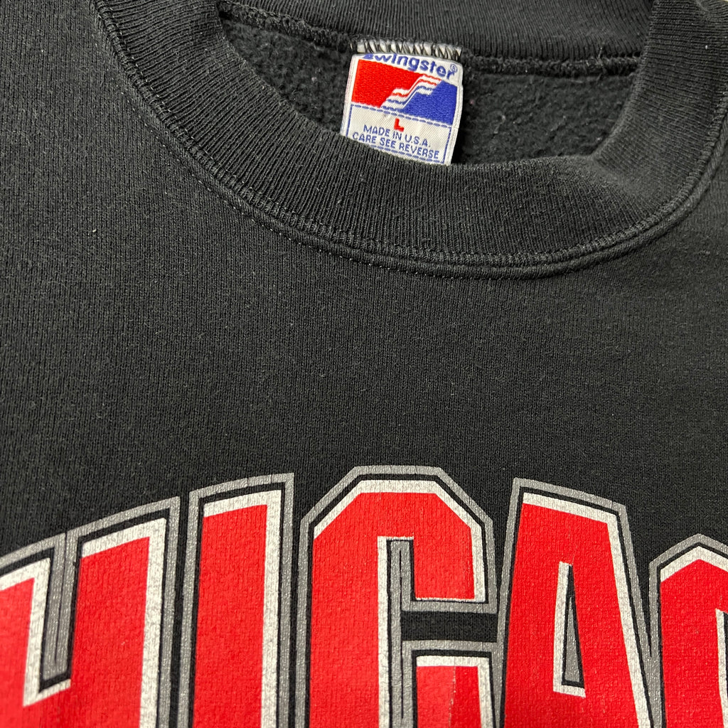 90s Chicago Bulls Swingster Big Logo Crewneck L