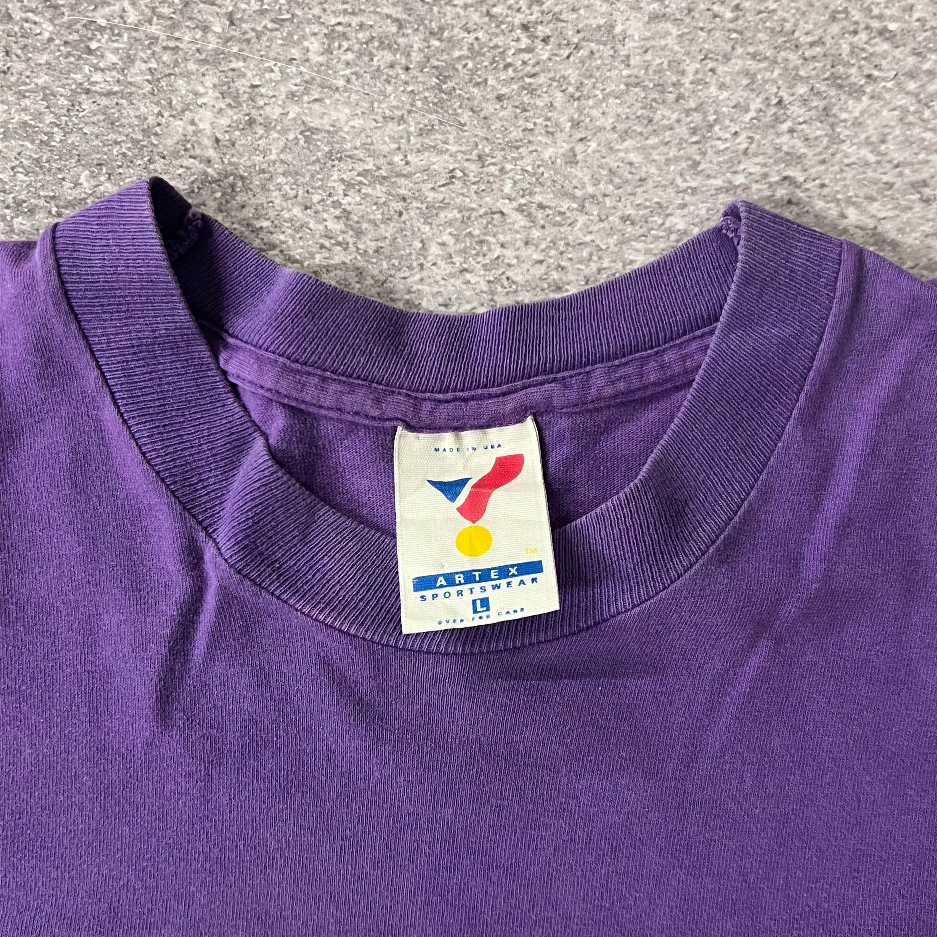 90s Phoenix Suns Artex Sportswear Big Logo Single Stitch Tee L