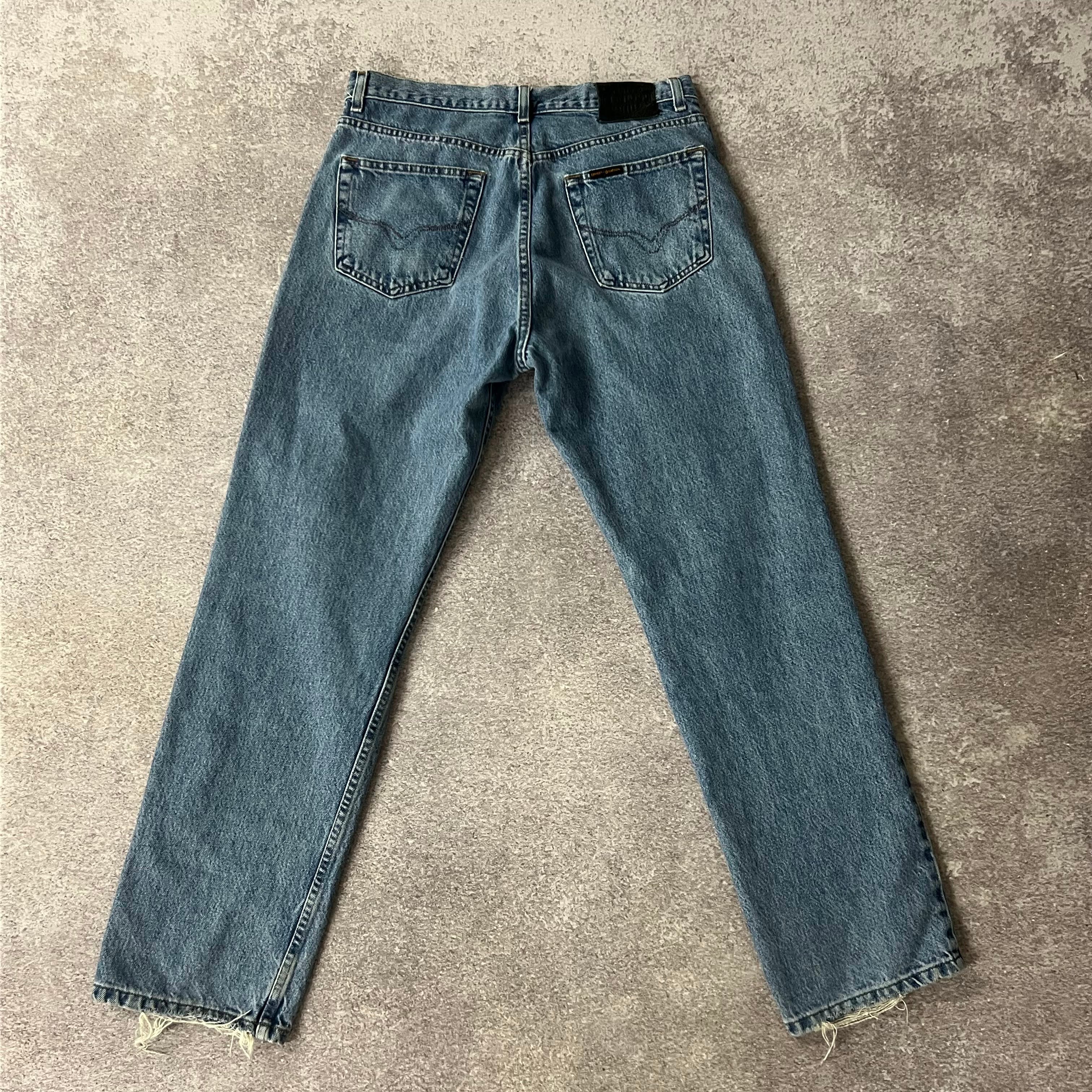 2010s Harley Davidson Blue Jeans 33W x 32L