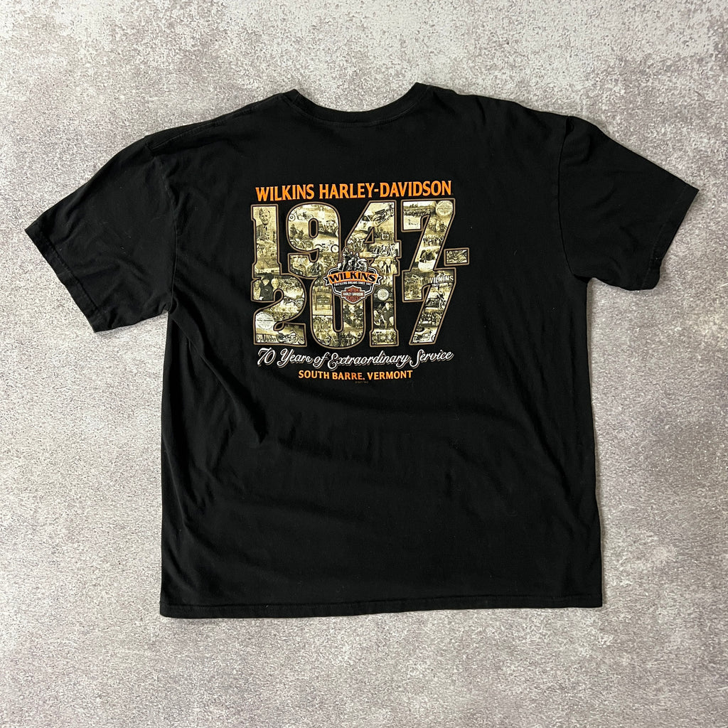 2010s Harley Davidson South Barre Vermont Heavyweight Tee 3XL