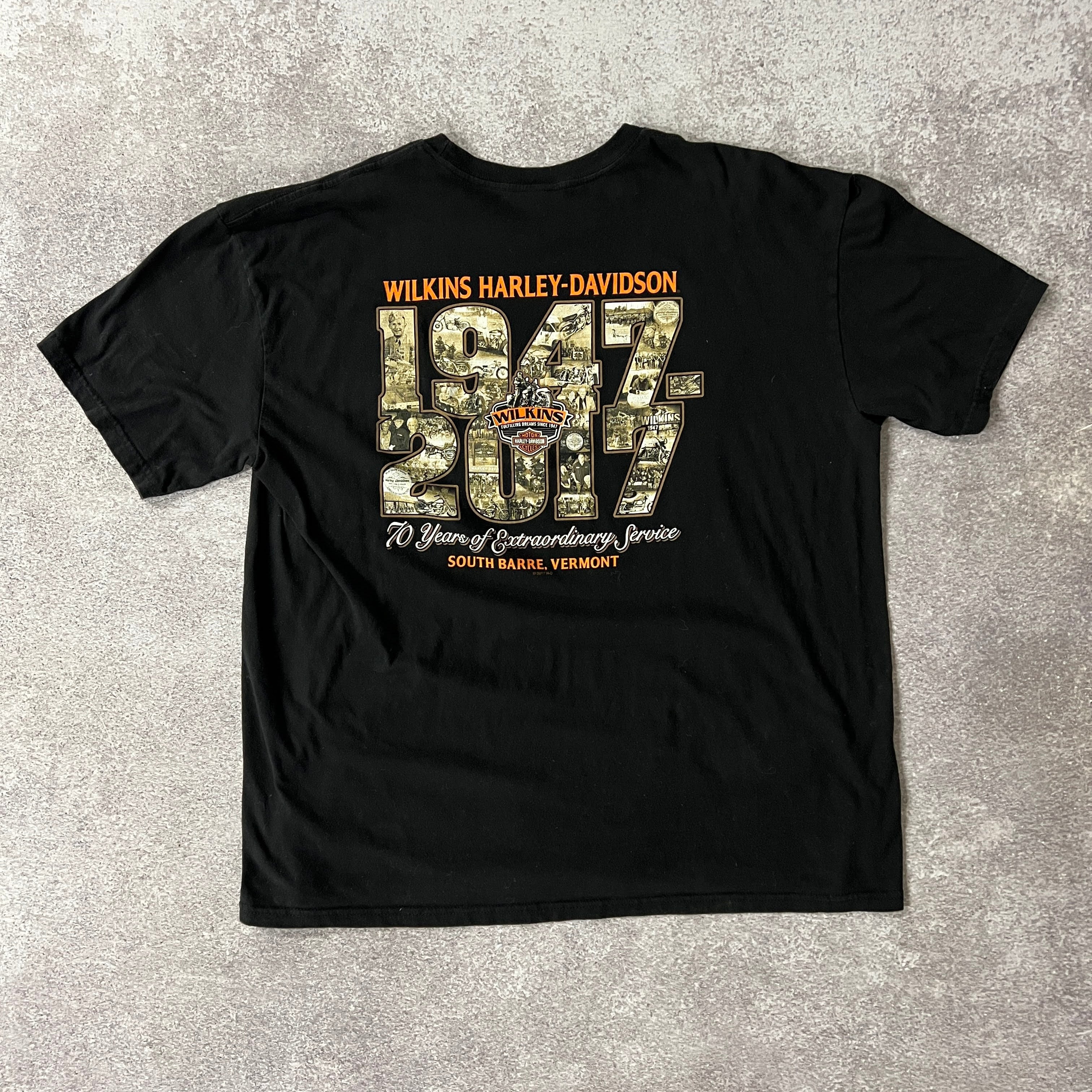 2010s Harley Davidson South Barre Vermont Heavyweight Tee 3XL