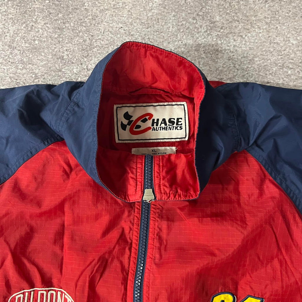 Y2K Jeff Gordon NASCAR #24 Chase Authentics Embroidered Rain Jacket XL