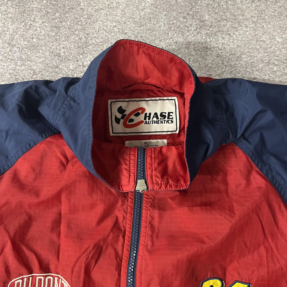 Y2K Jeff Gordon NASCAR #24 Chase Authentics Embroidered Rain Jacket XL