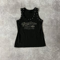 Y2K Harley Davidson Distressed Tank Top M