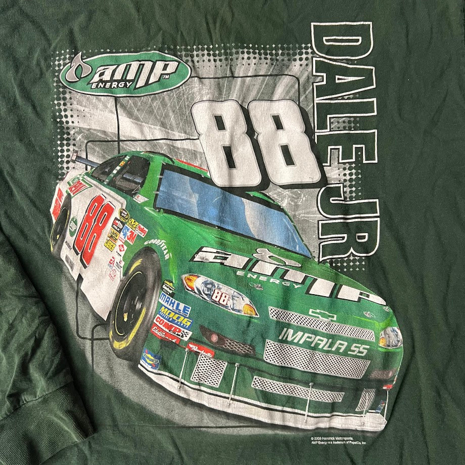 Y2K Dale Jr NASCAR Winners Circle Big Logo Long Sleeve Tee XL