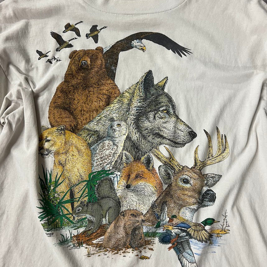 90s Single Stitch Vintage Outdoor Streetwear Graphic Tee L