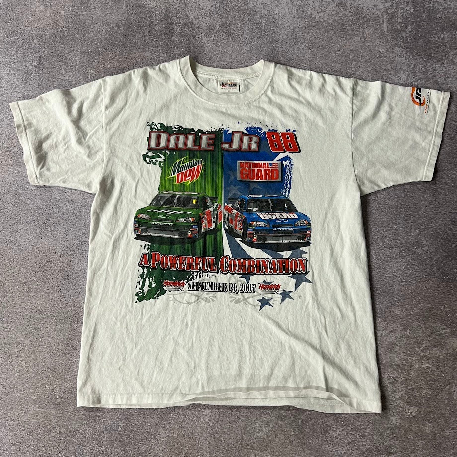 Y2K Dale Jr NASCAR Chase Authentics Big Logo Back Graphic Tee XL