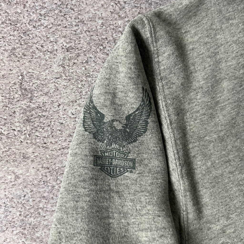 Y2K Harley Davidson Portland, Maine Gray Worn In Hoodie M