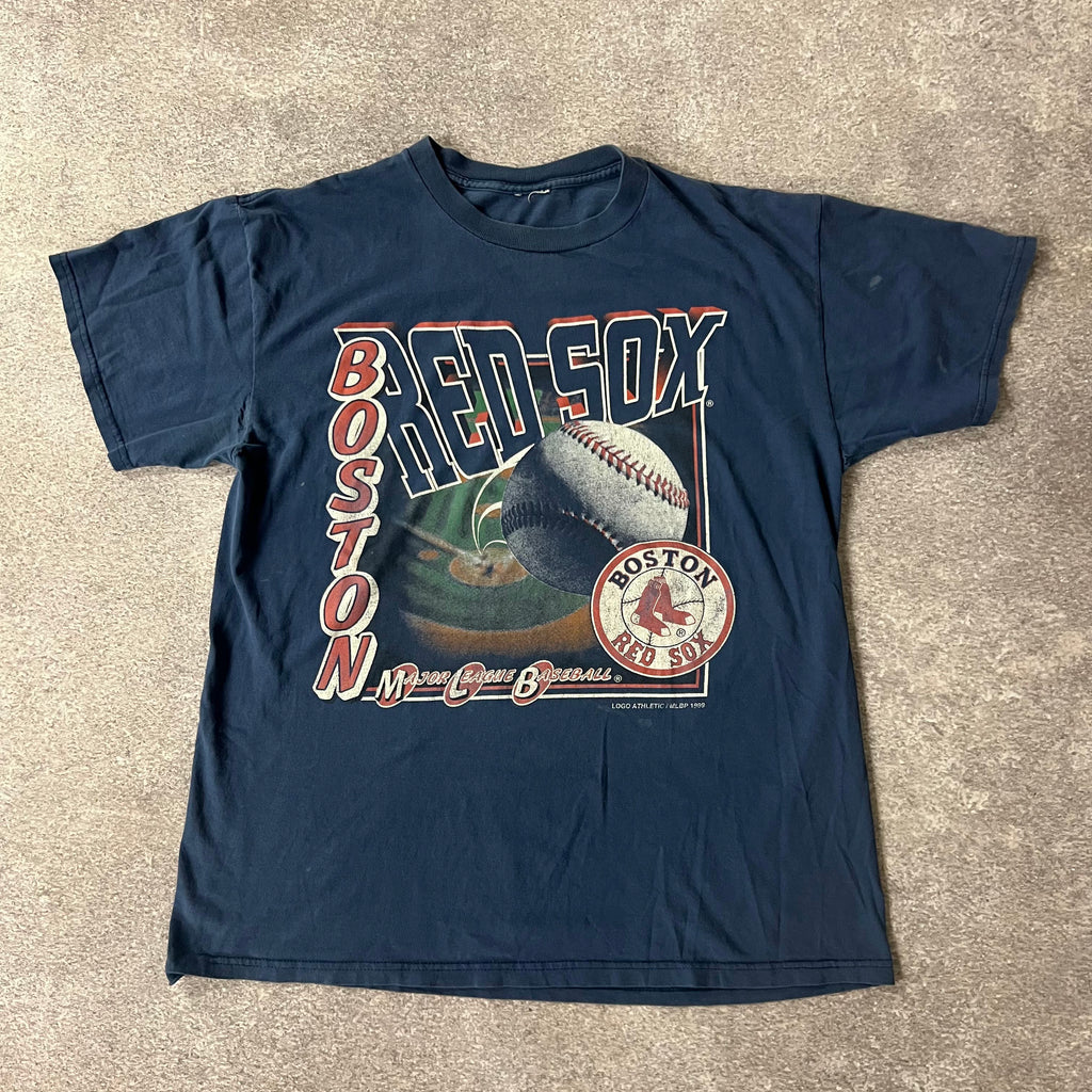 90s Boston Red Sox Logo Athletic Big Logo Tee XL