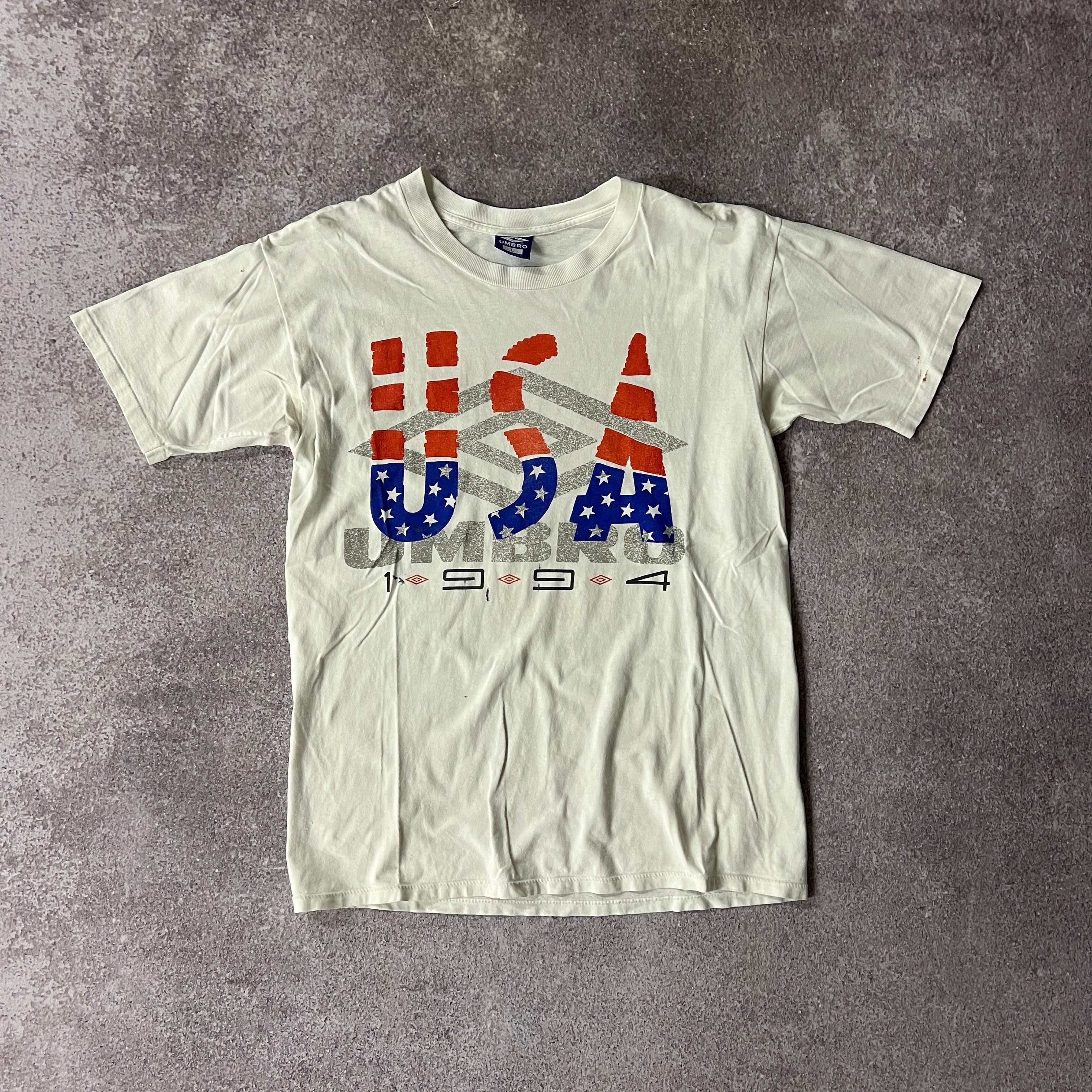 90s World Cup Umbro Big Logo Tee L