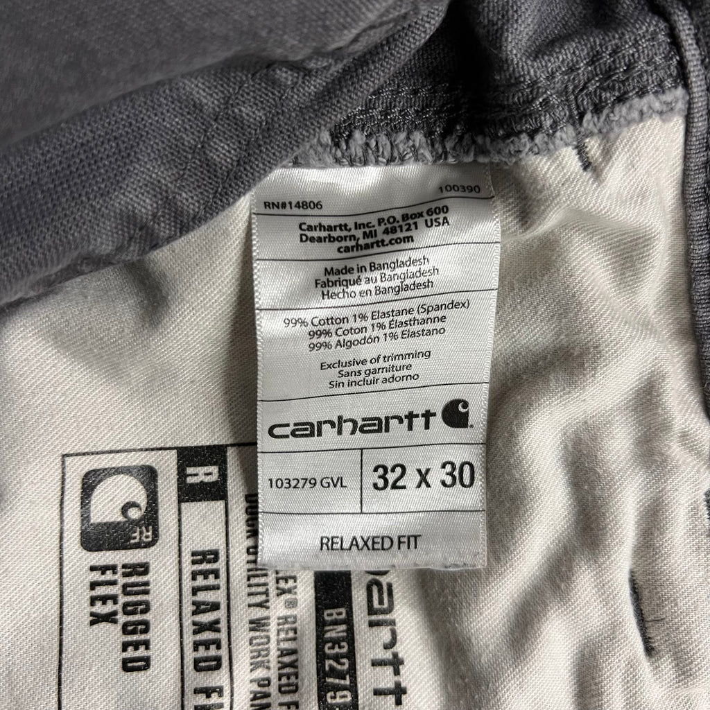 Modern Carhartt Workwear Faded Distressed Gray Pants 32x30